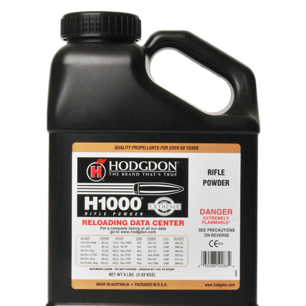 Hodgdon H1000 Smokeless Powder 8 Lbs